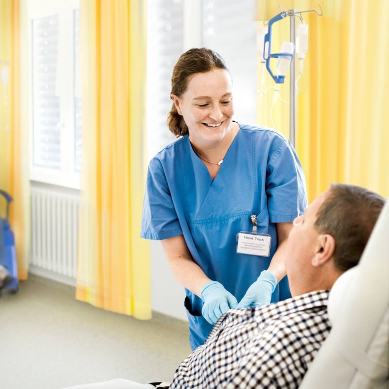 Nurse preparing chemotherapy
