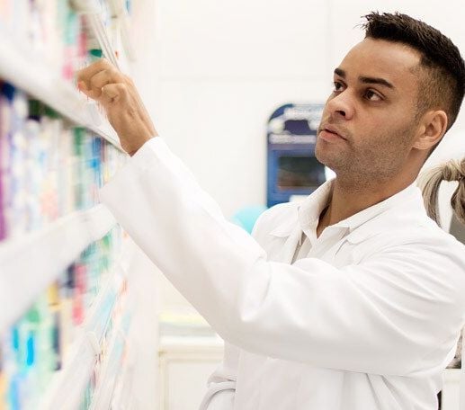 pharmacists in a pharmacy