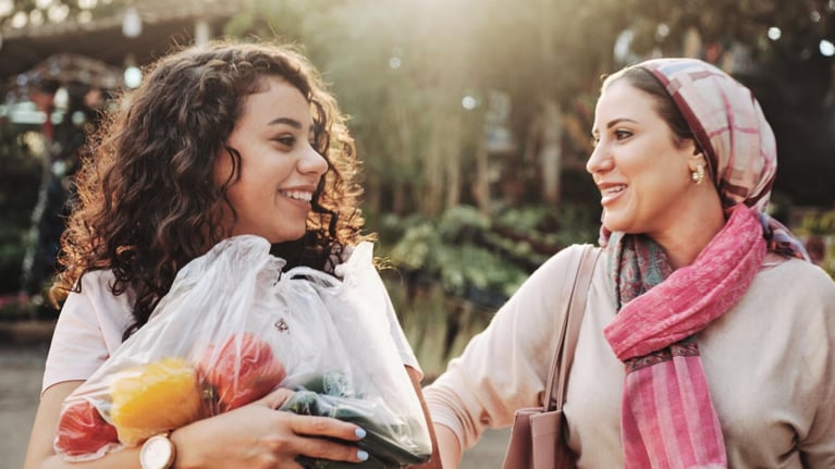 women buying food 1