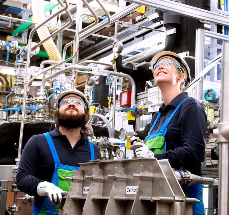 employees at production site 6