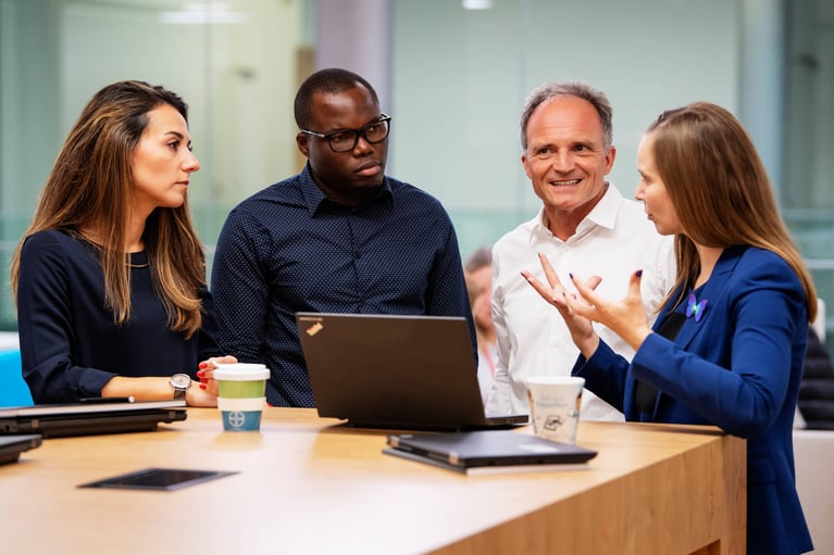 Colleagues in a meeting 23