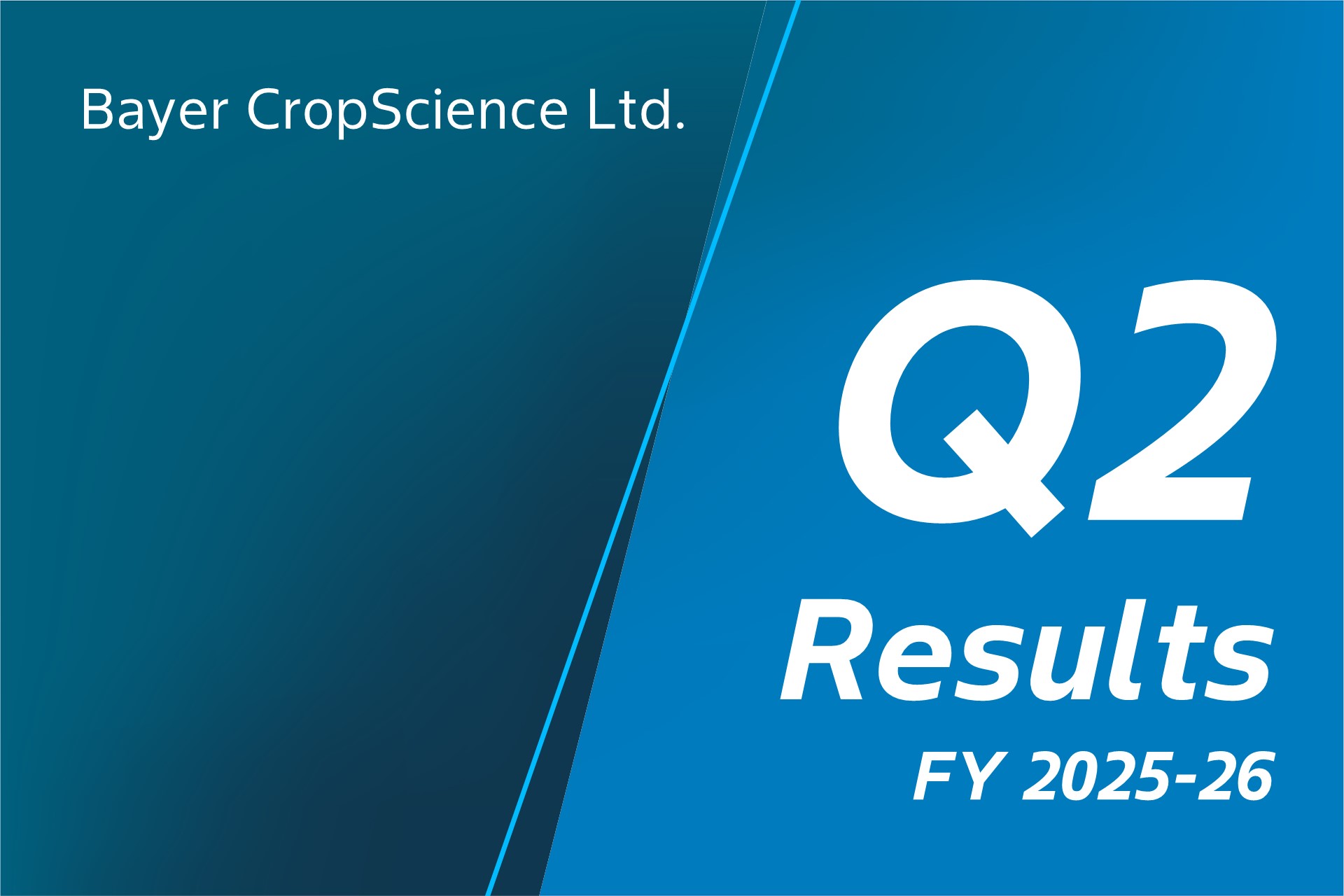 Bayer CropScience Ltd. reports Q2 Results for FY 2025-26 | Bayer India