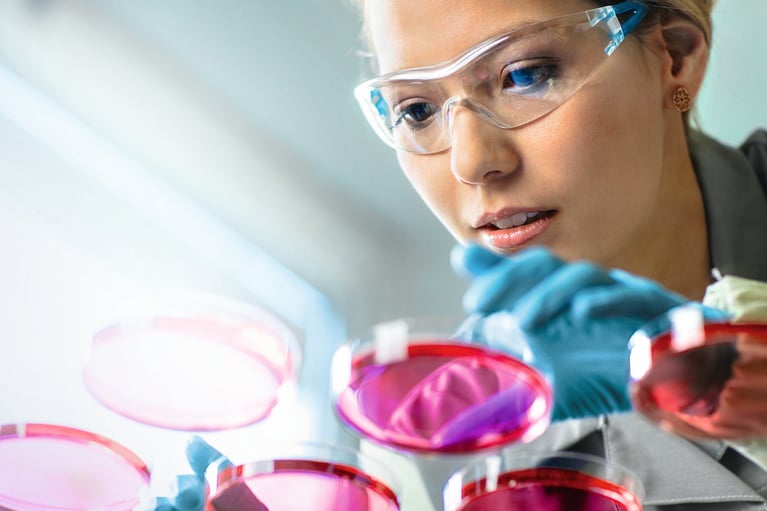 Research scientist in a lab