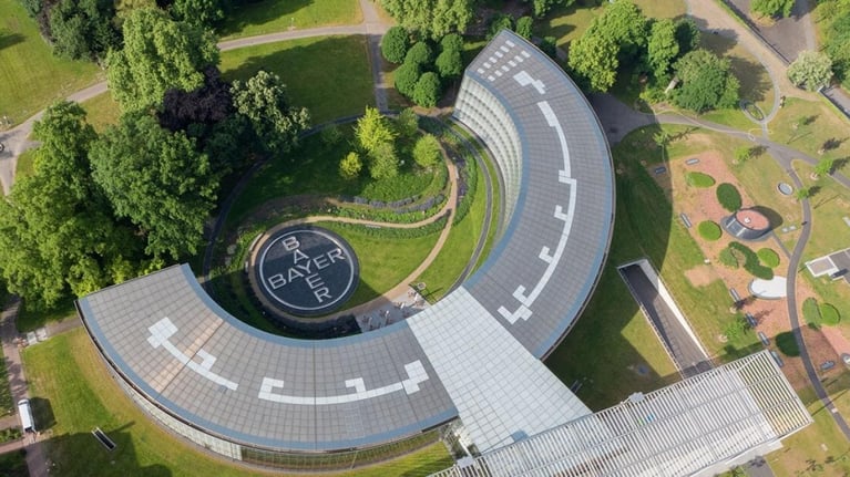 aerial view bayer headquarters in leverkusen 123