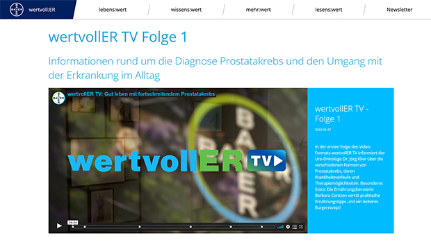 Screenshot wertvoller TV