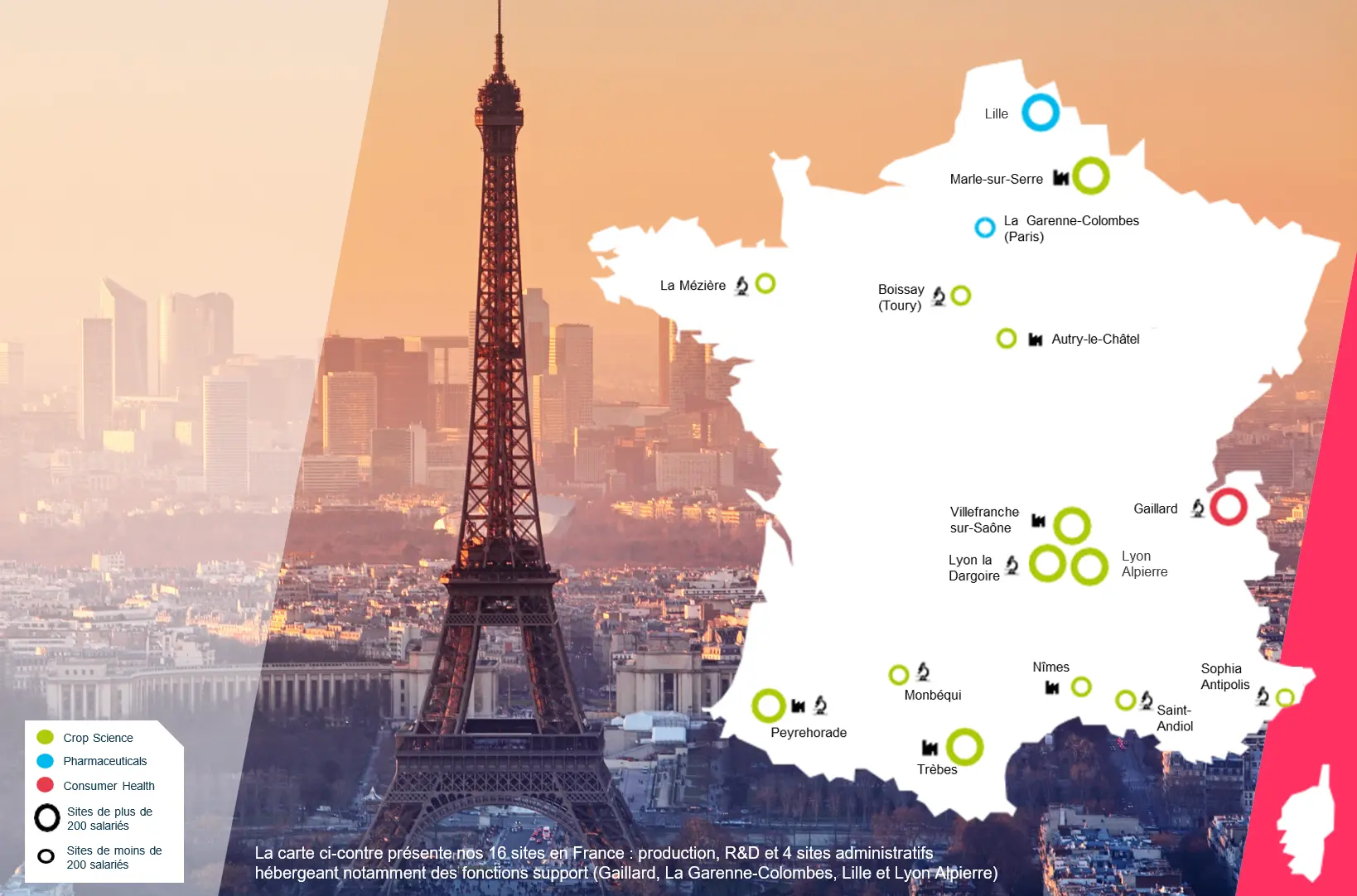 Ancrage territorial de Bayer en France