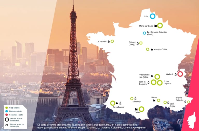 Ancrage territorial de Bayer en France