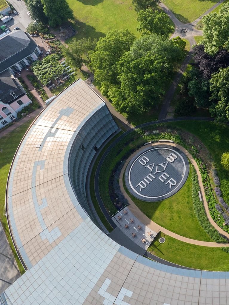 aerial view bayer group headquarters