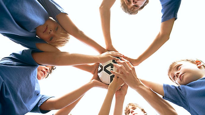 Teamarbeit Fußball