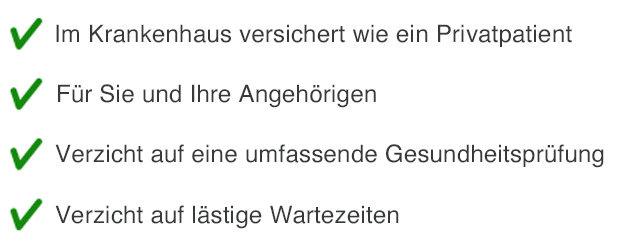 4 Punkte für die Zusatzversicherung