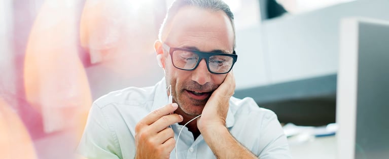 hero businessservices businessman with earbuds