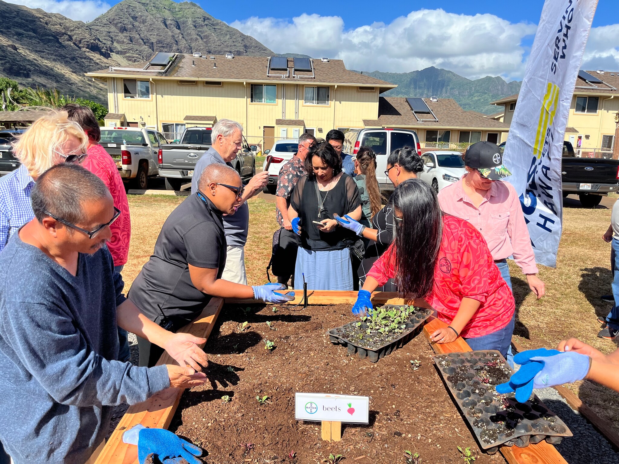 Nicole Pelzel of Bayer Hawaii, who helped plan and organize the creation of the garden, shared her enthusiasm: "The Seeds of Hope initiative is a tangible demonstration of Bayer's commitment to supporting local communities and fulfilling our mission of Health for all, Hunger for none. We believe in the power of partnerships, and we are proud to collaborate with U.S.VETS and Seminis for a healthier Hawaii."  Megan Fonoti, also a key planner from Bayer Hawaii, added: "This project showcases the incredible imp