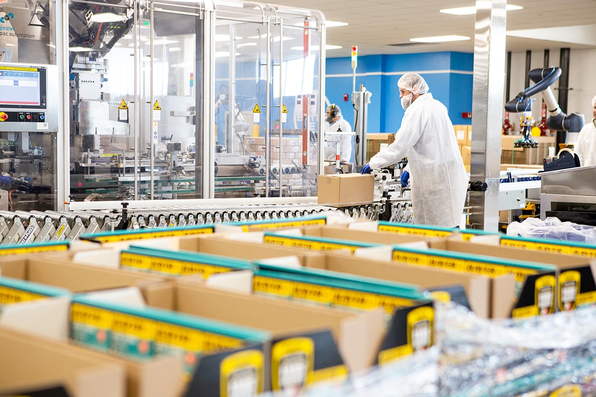The production line at the new Myerstown facility