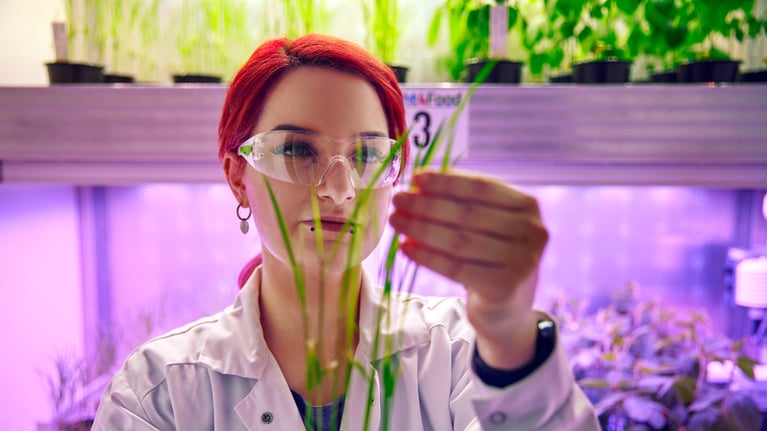 female scientist in lab
